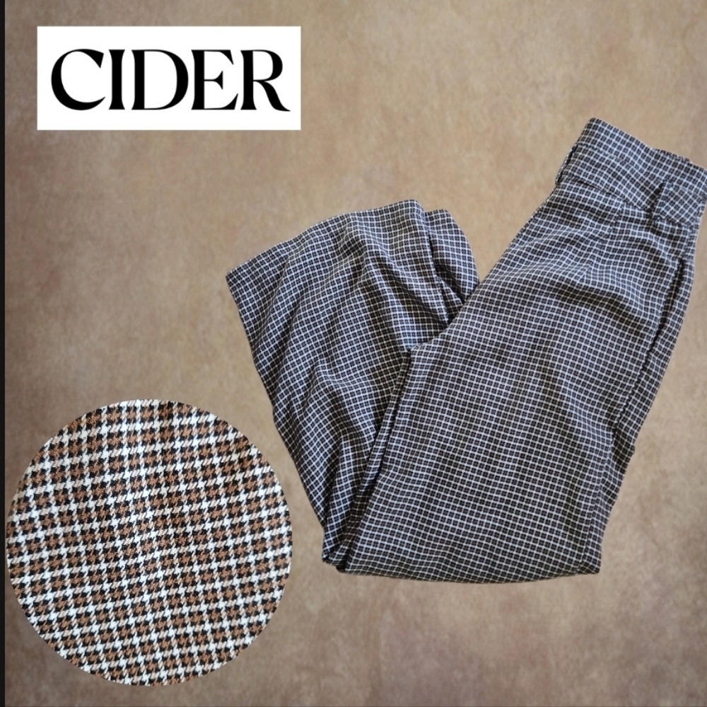 Cider Brown Checkered Pants